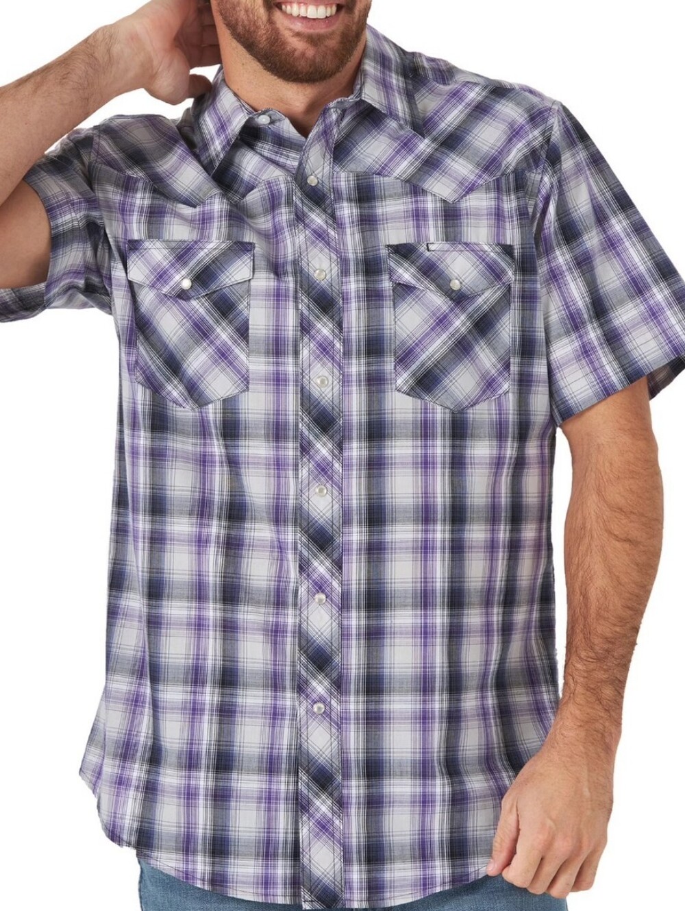 Wrangler Western, Pearl Snap Short Sleeve Shirt. Size 2X